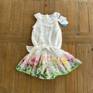 Mayoral drop waist wildflower romper